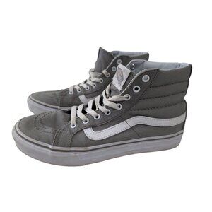 Vans SK8 Hi Sneaker‎ Shoe Women 7.5 Men 6 Gray Old Skool High Top Skater Grunge